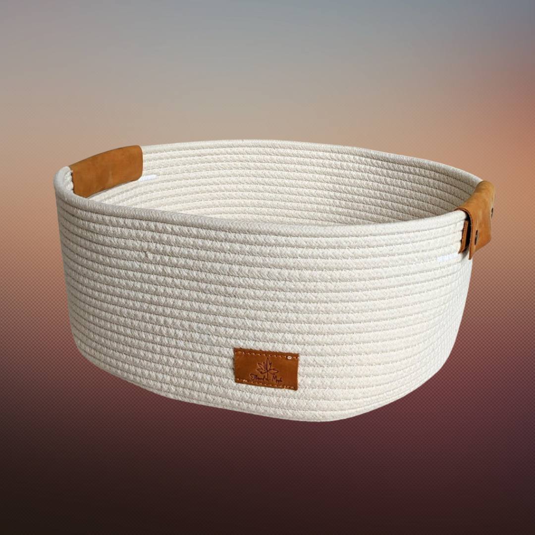 Kurv 3 - Stor, uten lokk - Strikkeredet Design - 