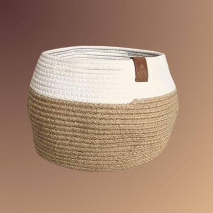 Kurv 4 - tofarget, uten lokk - Strikkeredet Design - 