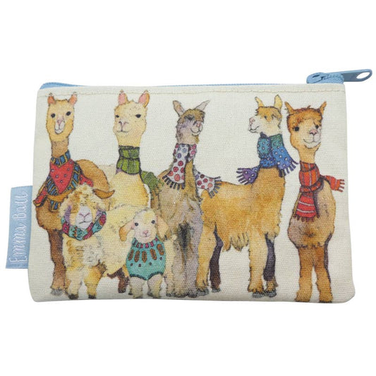Liten tilbehørsveske – Alpacas & Friends – Emma Ball - Strikkeredet Design -