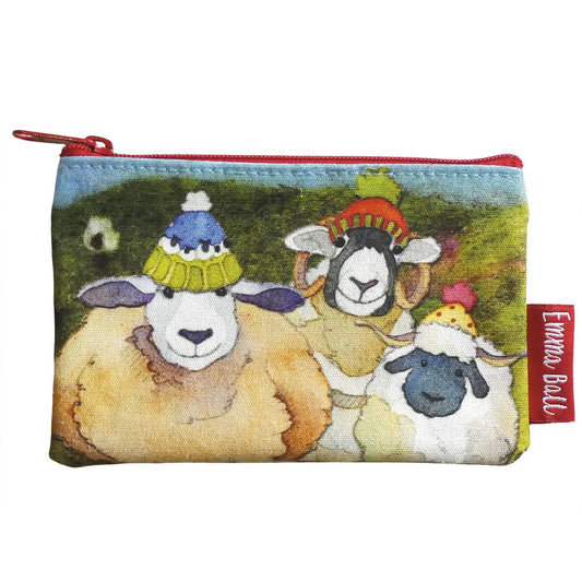 Liten tilbehørsveske – happy sheep – Emma Ball - Strikkeredet Design - 