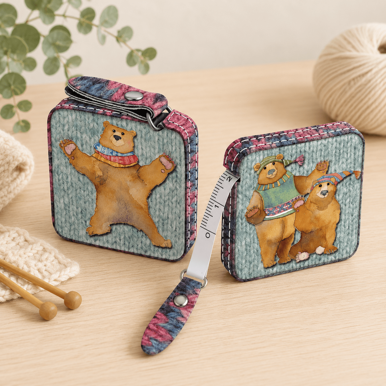 Målebånd – Woolly Bears – Emma Ball - Strikkeredet Design -