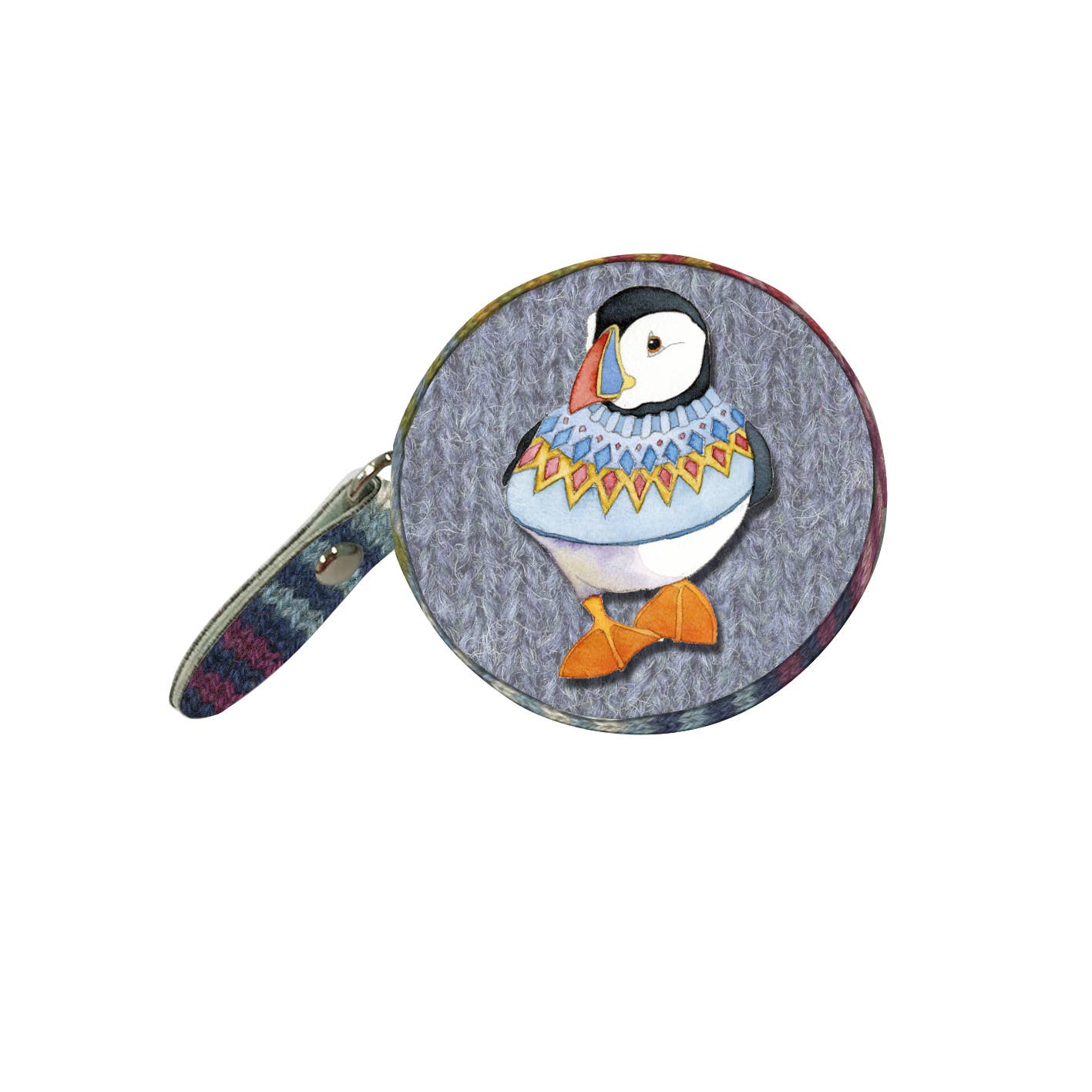 Målebånd – woolly puffins – Emma Ball - Strikkeredet Design - 