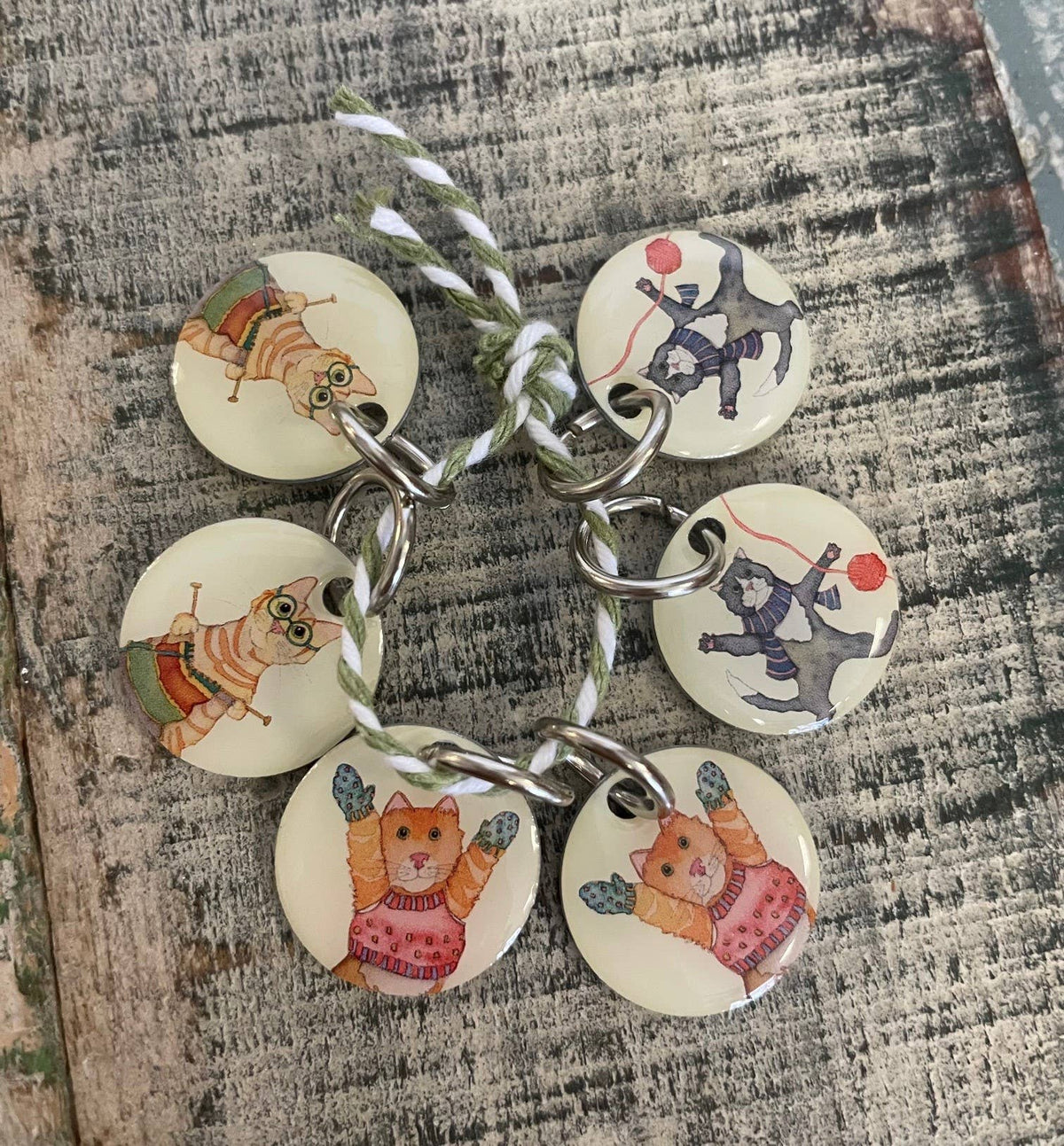 Maskemarkører – ring – Kittens In Mittens – Emma Ball - Strikkeredet Design - Strikketilbehør