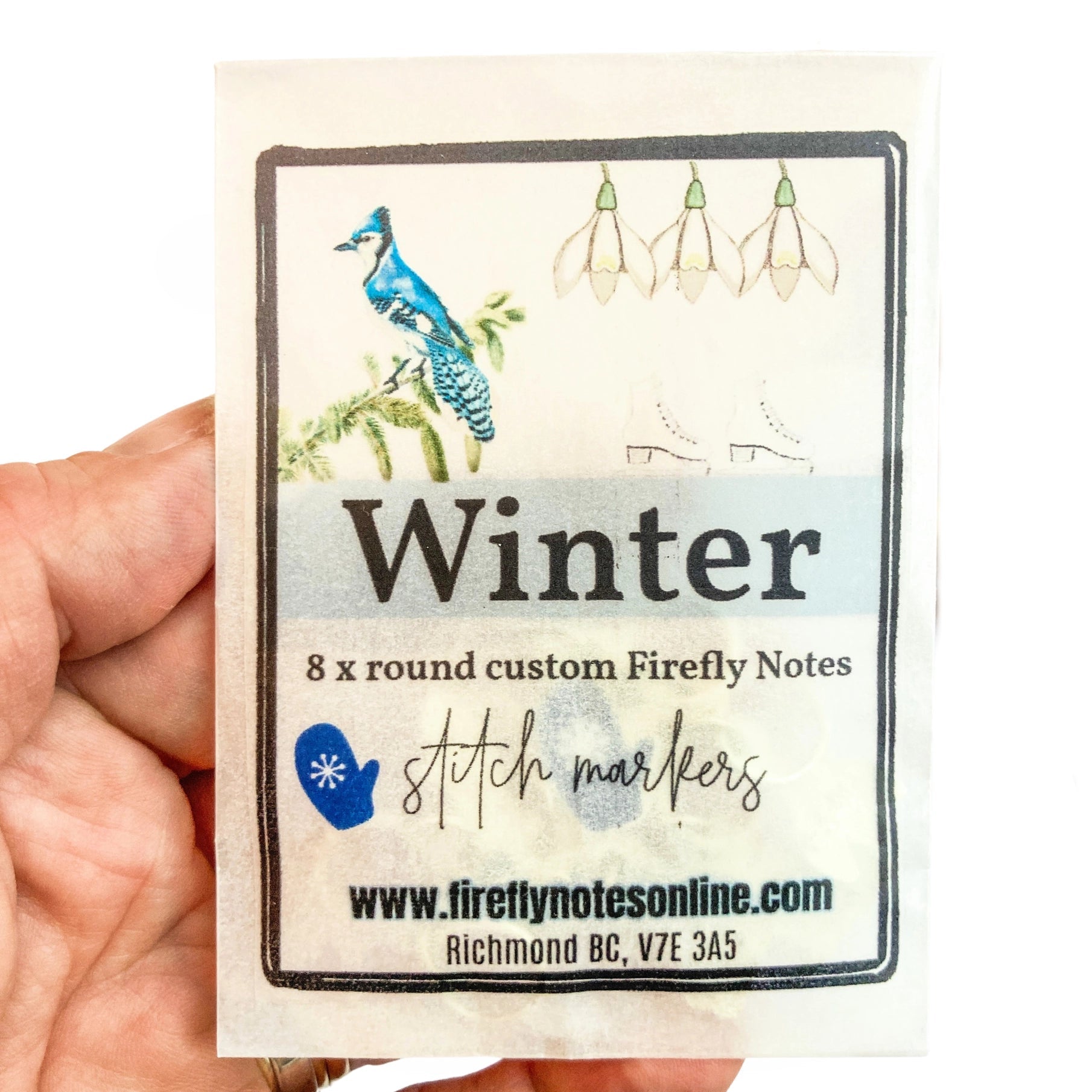 Maskemarkører - vinter – Firefly Notes - Strikkeredet Design - 