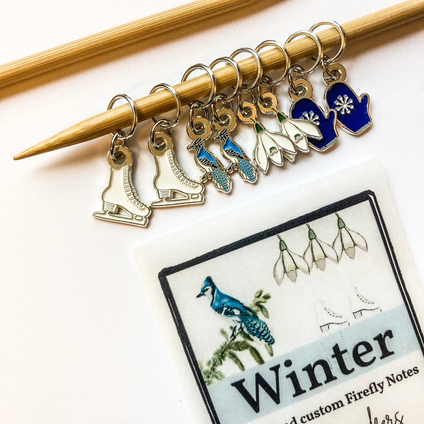 Maskemarkører - vinter – Firefly Notes - Strikkeredet Design - 