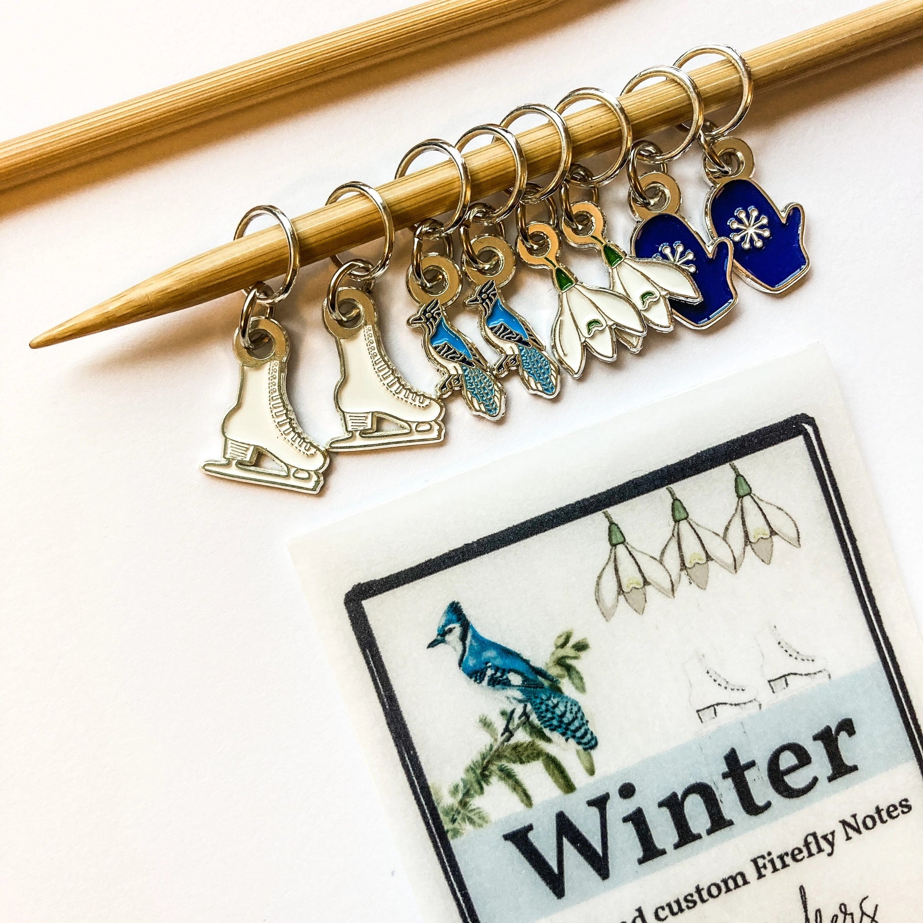 Maskemarkører - vinter – Firefly Notes - Strikkeredet Design - 