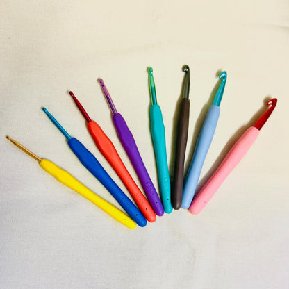 Mauds heklenål - sett – 8 størrelser - Strikkeredet Design - Heklenåler