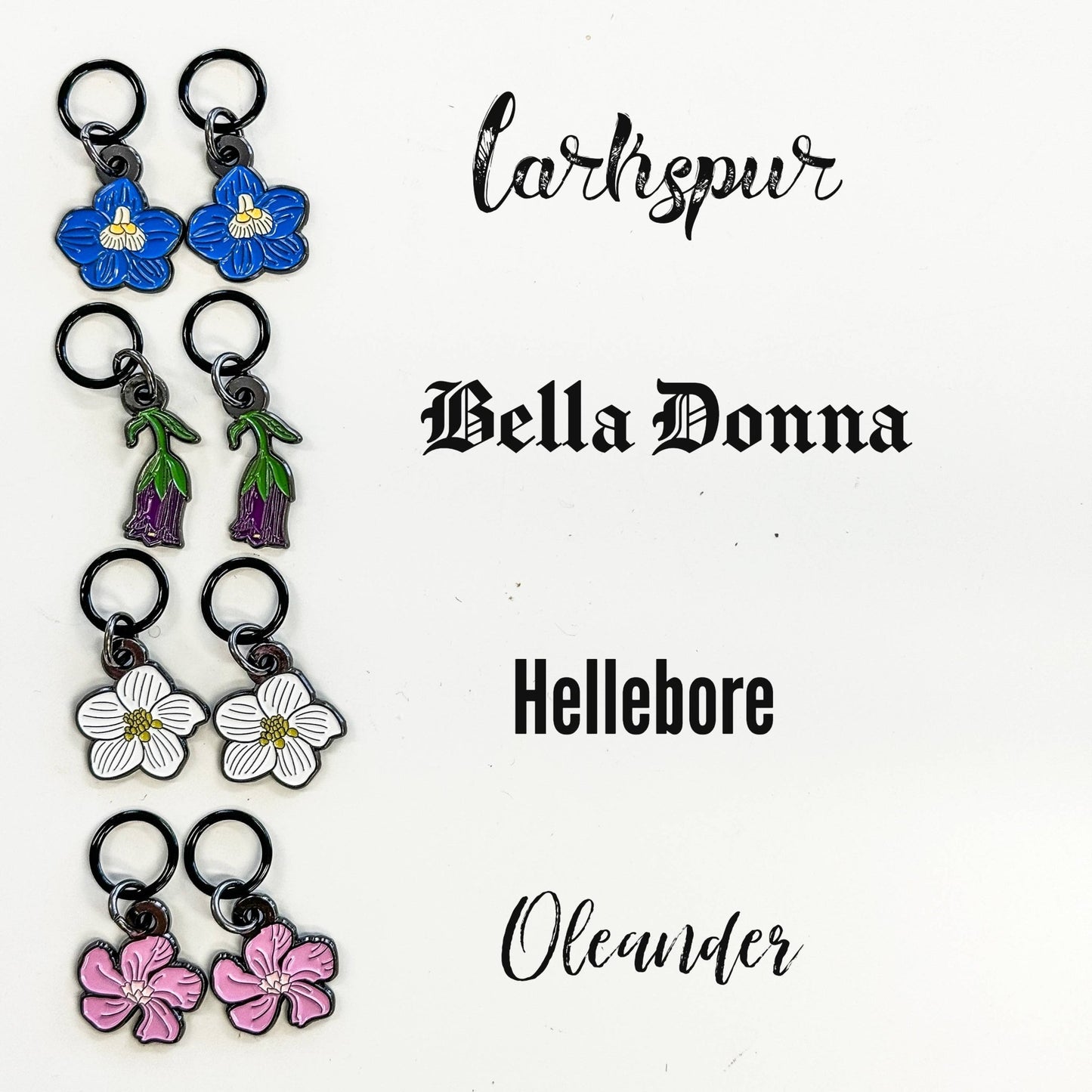 Metallboks med markører – poison garden sett – Firefly Notes - Strikkeredet Design - Annet strikketilbehør