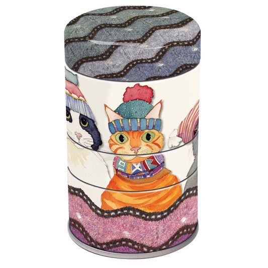 Metallbokser 3-i-1 – Cats In Hats – Emma Ball - Strikkeredet Design -