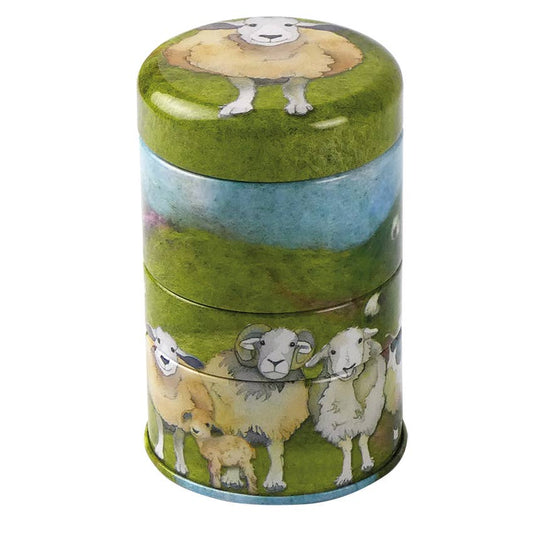 Metallbokser 3-i-1 – Felted Sheep – Emma Ball - Strikkeredet Design -