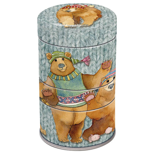 Metallbokser 3 - i - 1 – woolly bears – Emma Ball - Strikkeredet Design - 