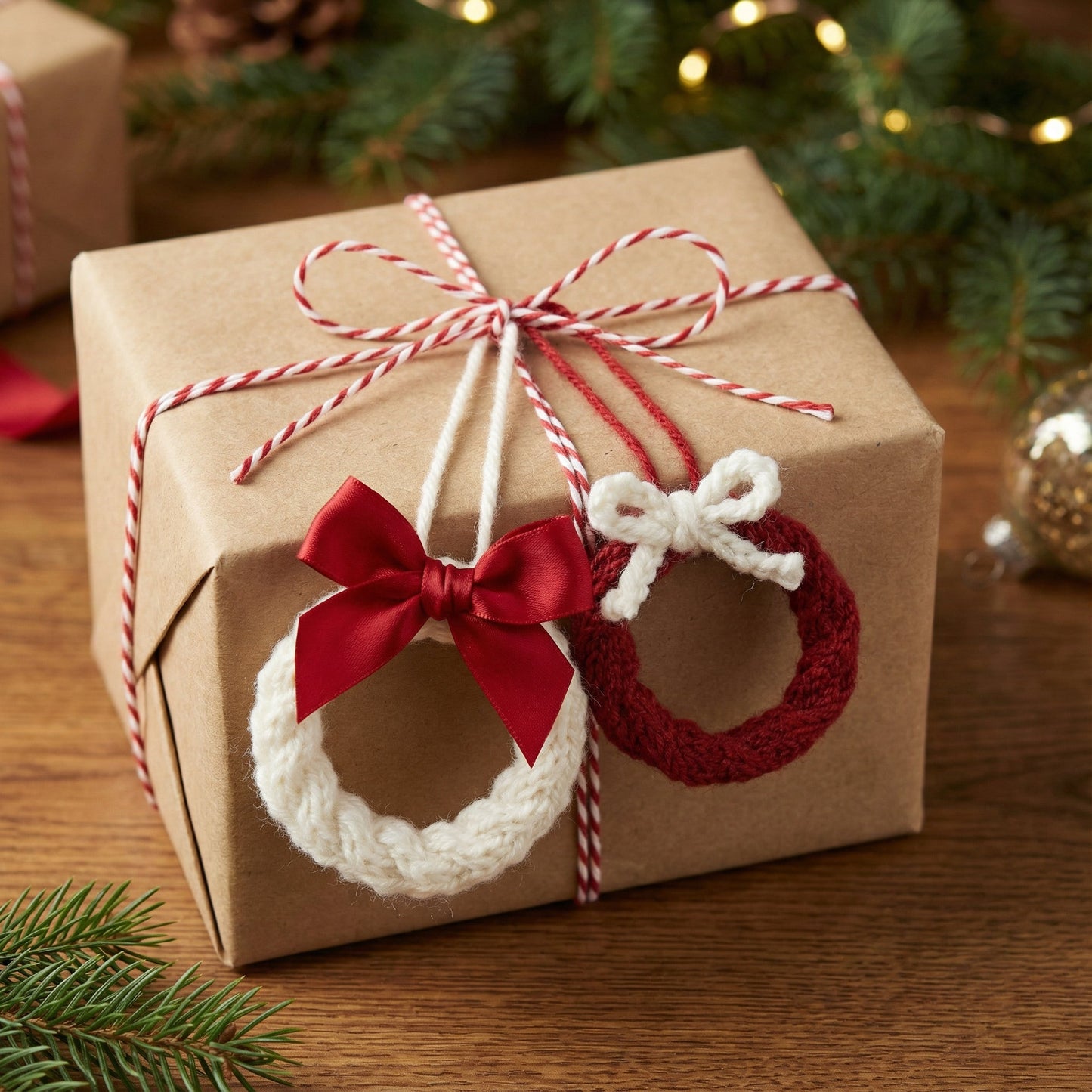 Mini - julepynt – fire supersøte småstrikk som gjør julen ekstra magisk - Strikkeredet Design - 