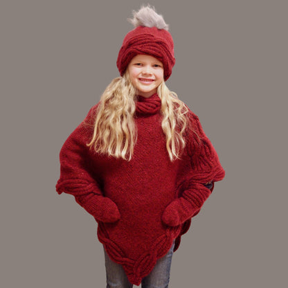 Mini Waves Hefte – nydelig serie med lue, votter og poncho til barn - Strikkeredet Design - Strikkeoppskrift