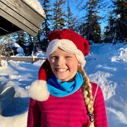 Mini Waves nisselue - Strikkeredet Design - 