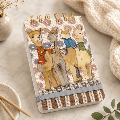 Notatblokk – Other woollies (mini spiral) – Emma Ball - Strikkeredet Design -