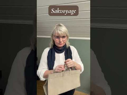 Sakvoyage veske i semsket skinn fra Thread & Maple – vintage eleganse og funksjonalitet
