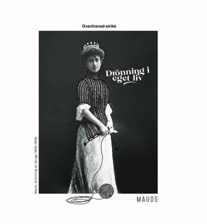 Prosjektbager med ikoniske motiver av Dronning Maud - Strikkeredet Design - Prosjektveske