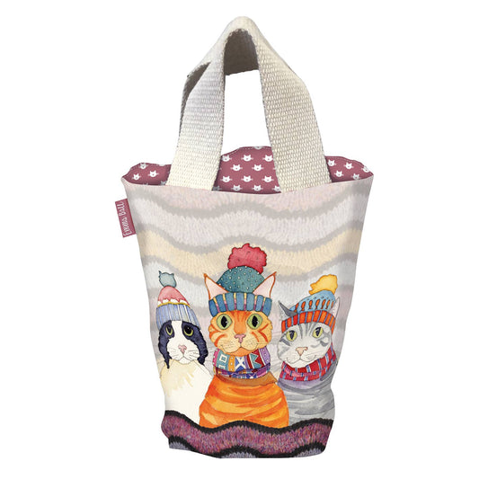 Prosjektveske – cats in hats – Emma Ball - Strikkeredet Design - 