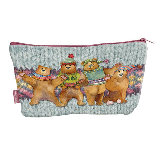 Prosjektveske med glidelås – woolly bears – Emma Ball - Strikkeredet Design - 