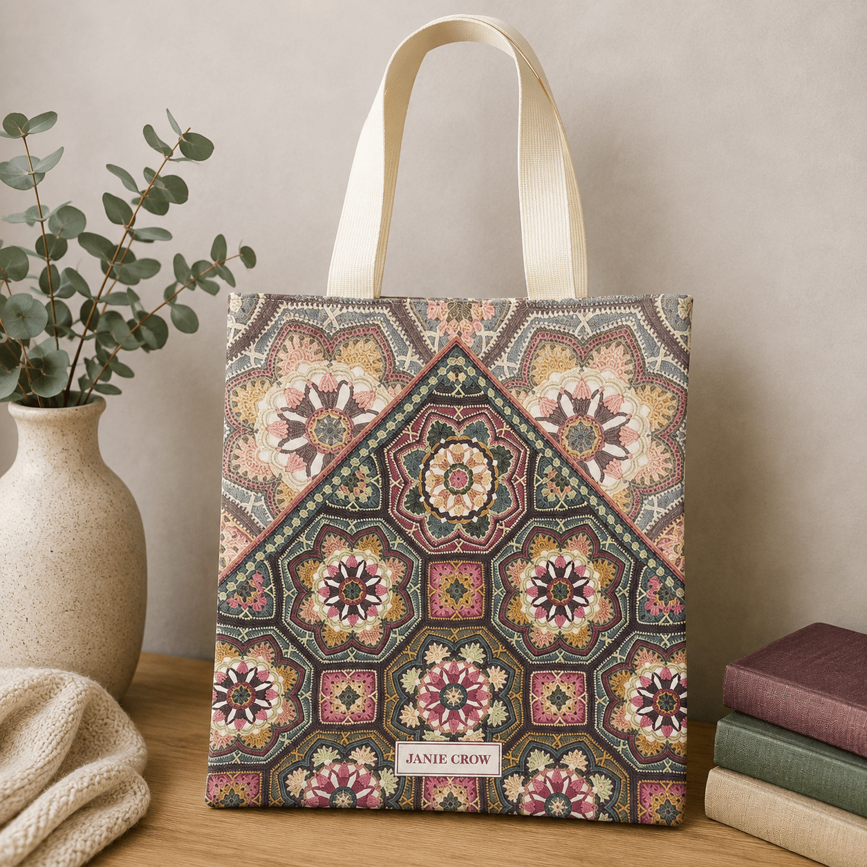 Prosjektveske – persian tiles – Emma Ball - Strikkeredet Design -