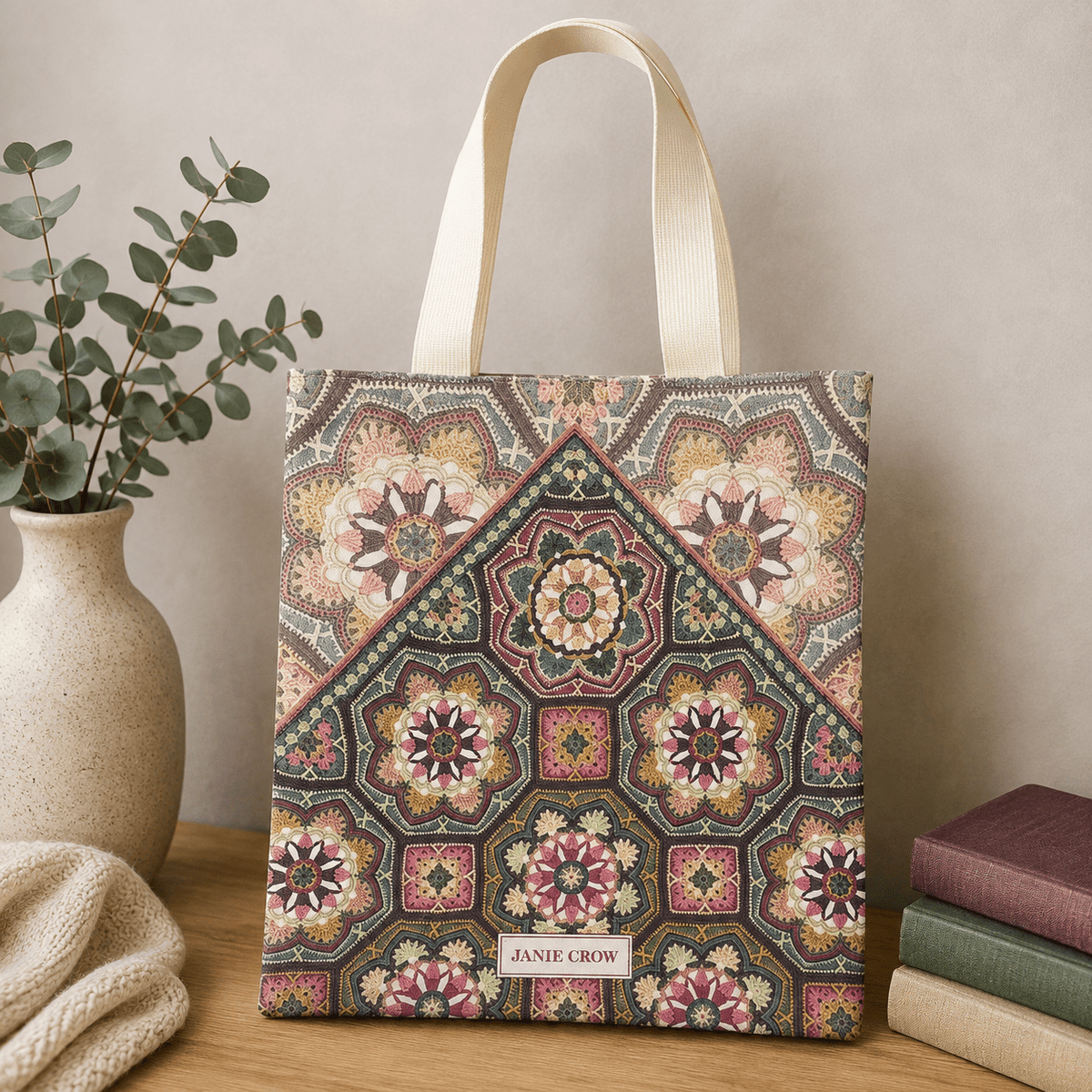Prosjektveske – persian tiles – Emma Ball - Strikkeredet Design -