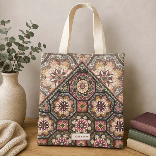 Prosjektveske – persian tiles – Emma Ball - Strikkeredet Design -