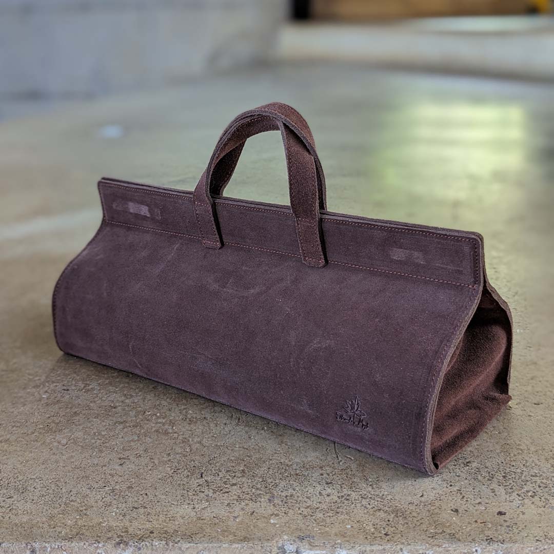 Sakvoyage - elegant veske i høykvalitets semsket skinn - Strikkeredet Design - 