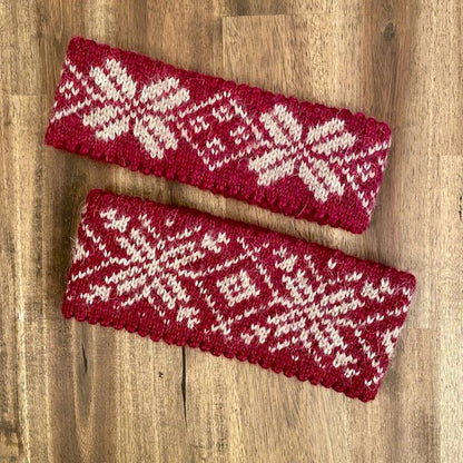 Sofies pannebånd - to varianter i samme oppskrift - Strikkeredet Design - Strikkeoppskrift