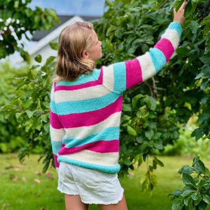 Sofies stripegenser - Strikkeredet Design - 