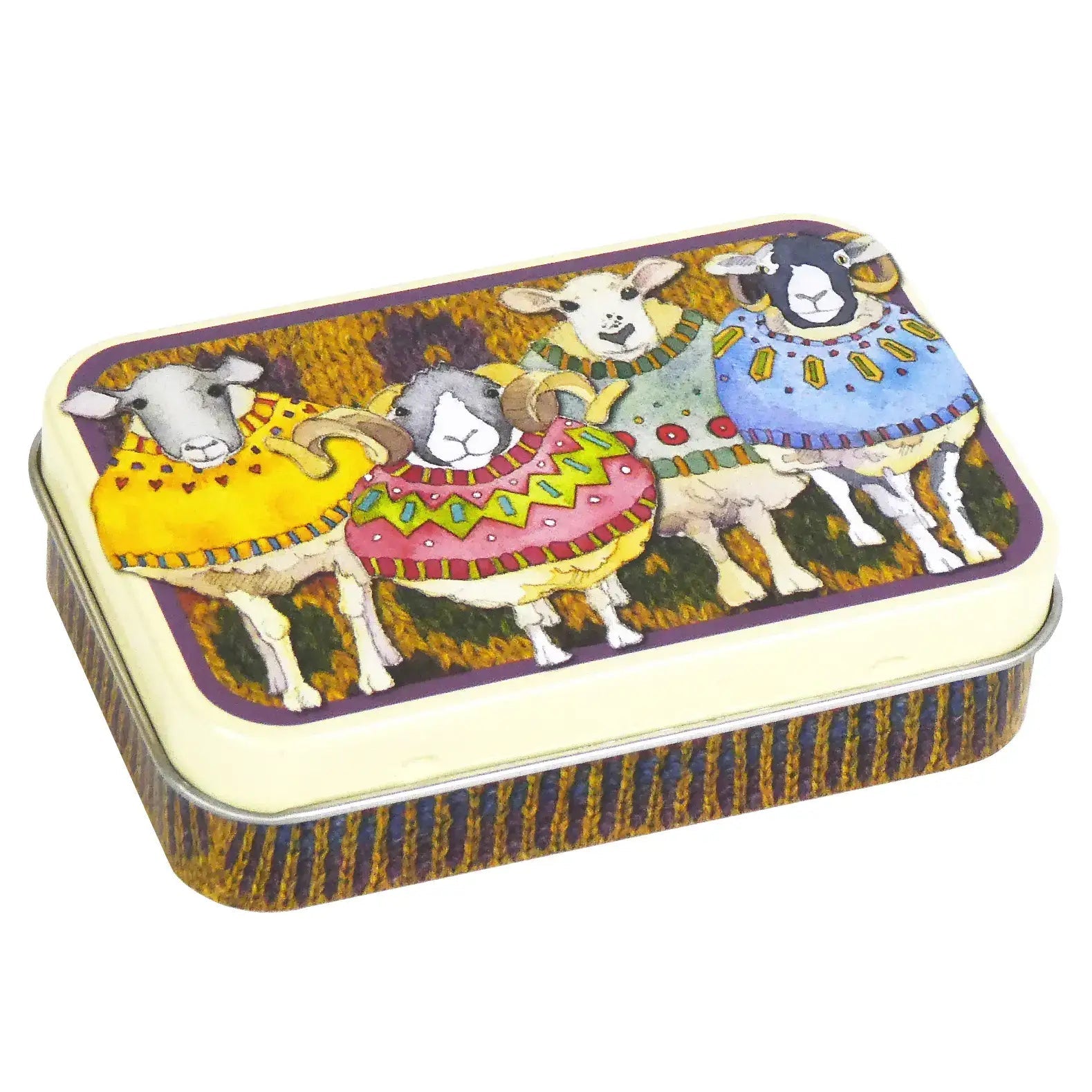 Spillkort i boks – Sheep In Sweaters – Emma Ball - Strikkeredet Design -