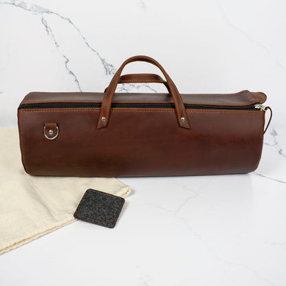 Spinneveske – designet av Andrea Mowry & Thread & Maple - Strikkeredet Design - Veske i ekte lær