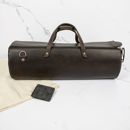 Spinneveske – designet av Andrea Mowry & Thread & Maple - Strikkeredet Design - Veske i ekte lær