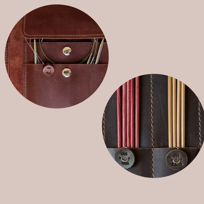 Størrelsesmarkører for strikkepinnemapper – finn raskt rett pinnestørrelse - Strikkeredet Design - Thread and Maple innleggsmapper for strikkeverktøy