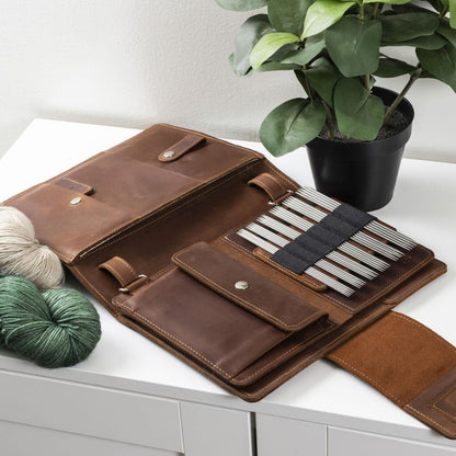 Thread and Maple innleggsmappe for settpinner/strømpepinner, 15 cm lengde - Strikkeredet Design - Thread and Maple innleggsmapper for strikkeverktøy