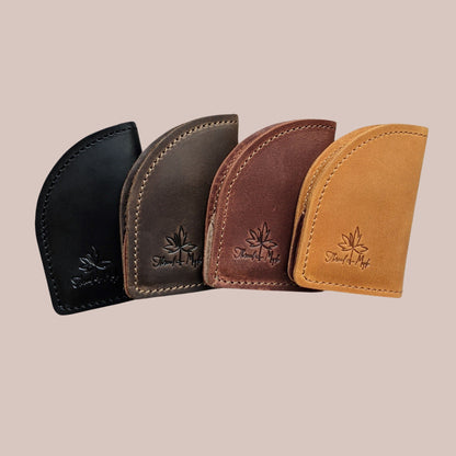 Thread and Maple “On the Go” etui med saks, stoppenåler og maskemarkører - Strikkeredet Design - Håndlagde lærprodukter T og M