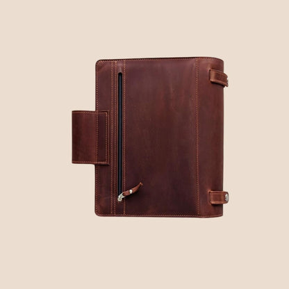 Thread and Maple perm (omslag) i mykt lær – organisér hekleutstyret ditt med stil - Strikkeredet Design - Thread and Maple hekleutstyrsperm