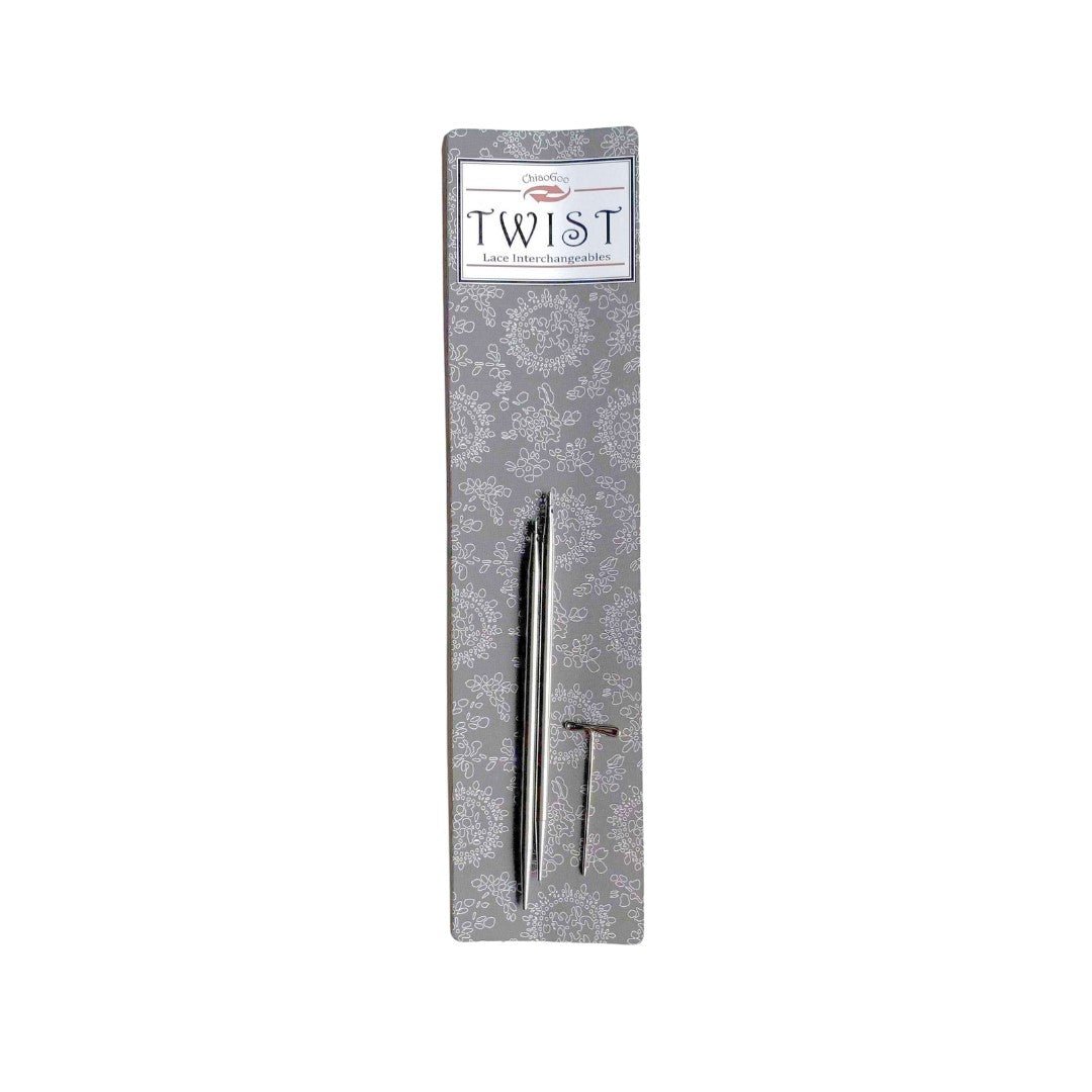 TWIST Lace pinnetupper 8 cm lengde, 1.5 mm - 8.0 mm tykkelse - Strikkeredet Design - Utskiftbare pinnetupper