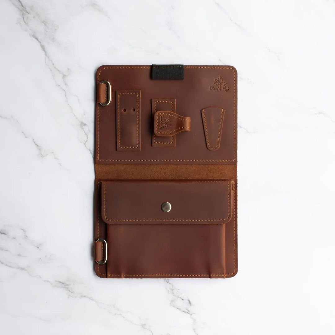 Utstyrsmappe UTEN innhold– oppbevaring for strikkeverktøy – passer ordinær og jumbo perm - Strikkeredet Design - 